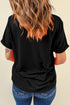 Artistic Floral Embellished Mama Graphic Print Tee Shirt